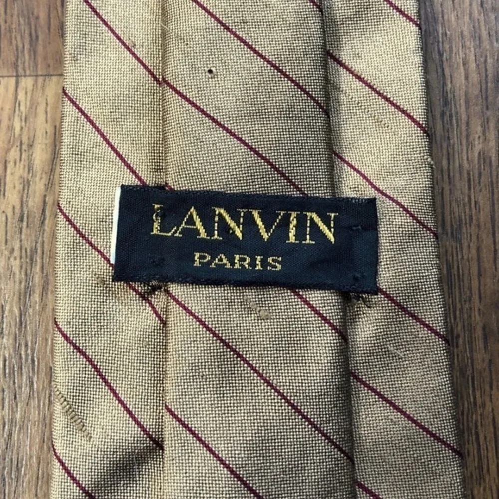 Lanvin Classic Golden Silk Tie